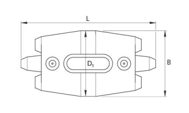 CELL Doppel-Verbindungsmuffe          D1 