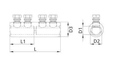 CELL Schraubverbinder für Cu  CSV-T 6-50 