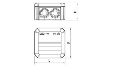 Cellpack   Universalbox OBO T100 WAGO/CG 