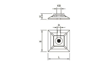 CELL Befestigungssockel 146486  KZB2K4,8 