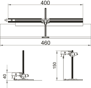 OBO OKA-G40040150FBL Abzweig links 