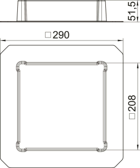 OBO SK HB 201X201 Schalkörper Nenngröße 