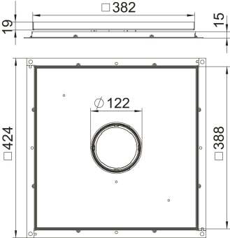 OBO RKF3 V3 15 Rahmenkassette f.Tubus 
