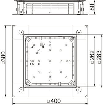 OBO UZD250-4 Zug-u.Abzweigdose 