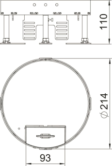 OBO RKS2 R4 V25 Runde Kassette 