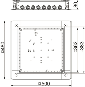 OBO UZD350-4 R Zug-u.Abzweigdose 
