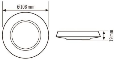 ESYLUX Abdeck-Set-C360/24 silber 