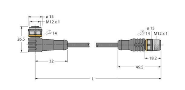 Turck Aktuator-u.  WKC4.4T-5-RSC4.4T/TEG 