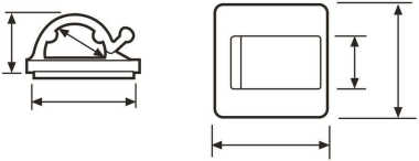 Hellermann RB8-PA66-NA(5000) Klebesockel 
