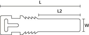Hellermann TAGPU12X74-LOOP-PUR-YE (500) 