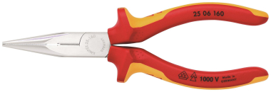 Knipex VDE-Flachrundzange 160mm  2506160 