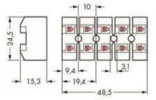 WAGO 272-585 Netzanschlussklemme,ohne 