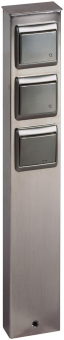 ALBE Steckdosensäule Edelstahl 3- 692107 