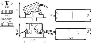      RS151B LED12-WB-/830 D78 PSR PI6 WH 