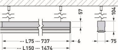 TRILUX 078 SW-Alu L150 03        9245000 