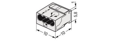 WAGO 243-304 MICRO-Verbindungsdosen- 