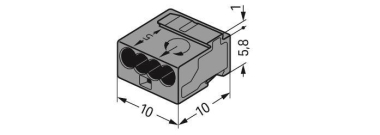 WAGO 243-204 MICRO-Verbindungsdosen- 