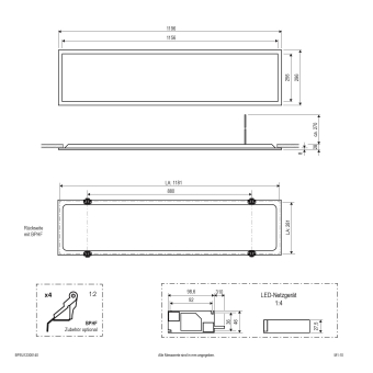 EVN LED Einbaupanel -       BPSU12300140 