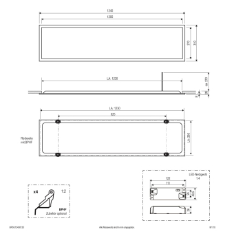 EVN LED Einbaupanel -       BPSU12430125 