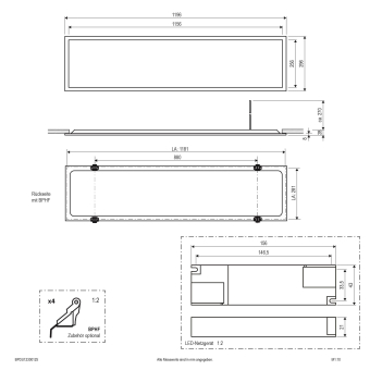 EVN LED Einbaupanel -       BPDU12300125 