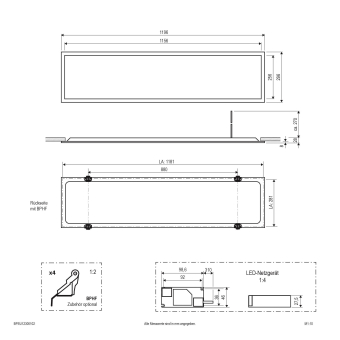 EVN LED Einbaupanel         BPSU12300102 