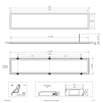 EVN LED Einbaupanel -       BPSU15500125 
