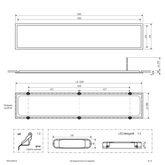 EVN LED Einbaupanel -       BPDU15550125 