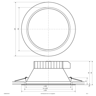 EVN LED Deckeneinbauleuchte- DSM54200125 