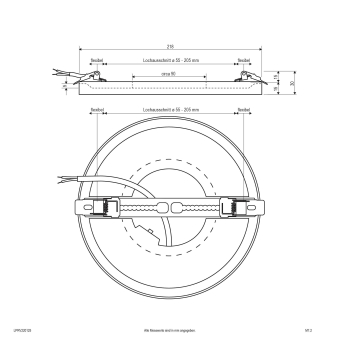 EVN LED Ein-und Anbaupanel -  LPRV220125 