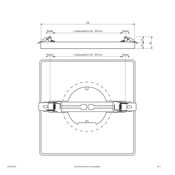 EVN LED Ein-und Anbaupanel -  LPQV220125 
