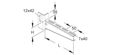 NIED Verzinkt Ausleger             110MM 