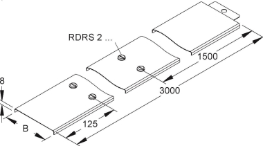 NIED Abdeckung feuerverzinkt  RDSV 100 F 