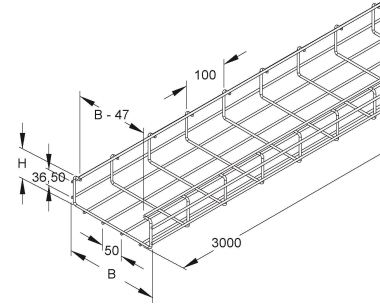 NIED Gitterrinnen             GRC 60.100 