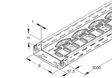 NIED Kabelrinne RLVC 60.100 