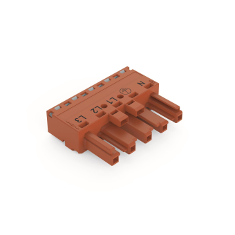 WAGO 770-1305 Buchse,5-polig,Kod. P,rot 