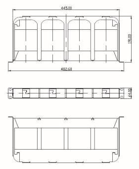 EFB FTTH 19" 1HE Träger für FTTH-BGT-1HE 