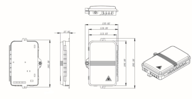 EFB FTTH IP65 Anschlußbox FTTH-BOX-OUT-3 