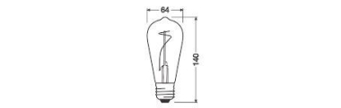 Osram Vintage 1906 LED 10 3.4W 1800K E27 