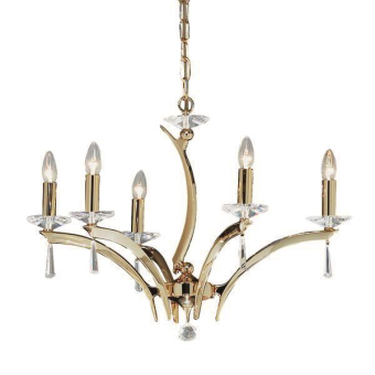 BRUM Pendelleuchte Krone vergold. 850595 