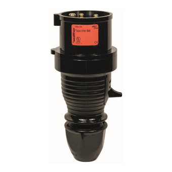 Walther Stecker schwarz 32A 5P     230SW 