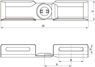 Unex Vertikales Gelenkstück        66813 