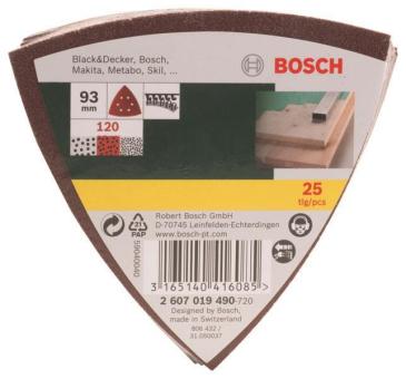 Bosch Schleifblatt-Set        2607019490 