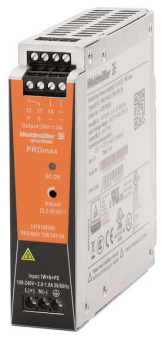 Weidmüller PRO MAX 72W 24V 3A Strom- 
