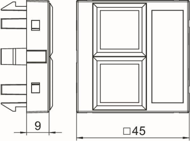 OBO DTG-02LE RW1 Datentechnikträger f.2 
