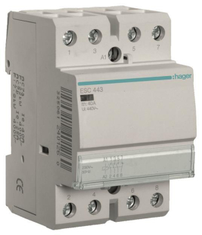 Hager Installationsschütz 40A     ESC443 