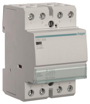 Hager Installationsschütz 25A     ESC428 