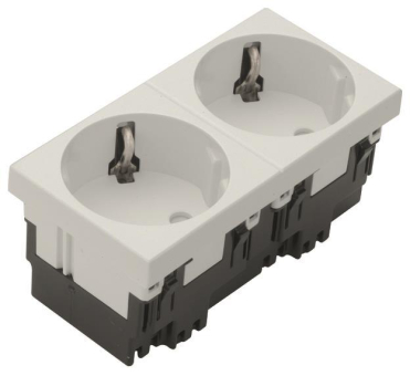 Hager Steckdose 2fach 33° 16A ESR2339010 