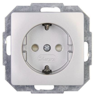 KOPP Steckdose1f.KiSi PARsilb  920620089 