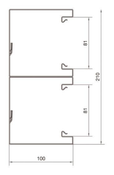 Hager Brüstung.Unterteil BRS1002101D9016 