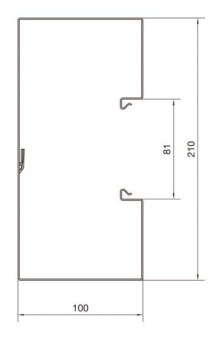 Hager Brüstungk.Unterteil BRS1002101VERZ 